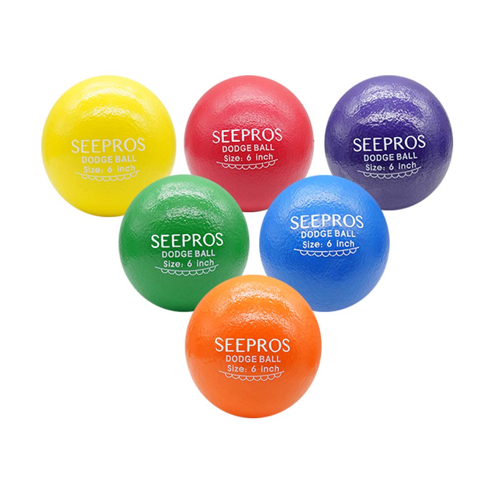SEEPROS foam dodgeball set for safe play in gym or class