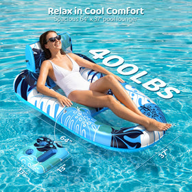 SEETOHOME mesh-seat pool float keeps you cool while partially submerged.