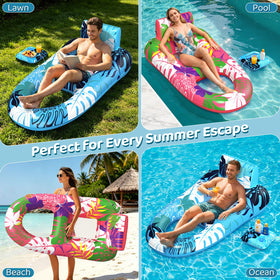 SEETOHOME versatile pool raft for pools, lakes, and beach days.