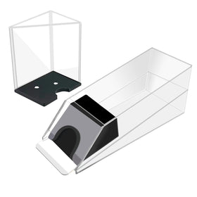 SEETOOOGAMES blackjack shoe in clear acrylic with 6-deck capacity for steady dealing.