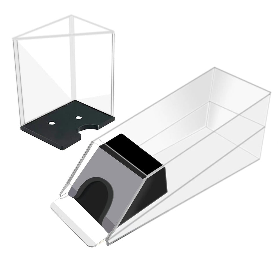 SEETOOOGAMES blackjack shoe in clear acrylic with 6-deck capacity for steady dealing.