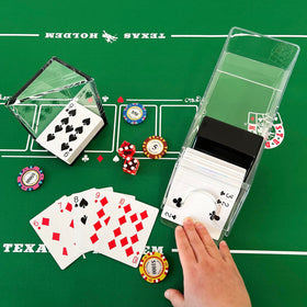 SEETOOOGAMES close-up of clear acrylic material highlighting sturdy construction for home practice.