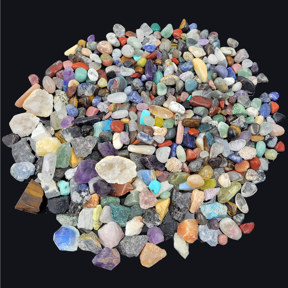 SeeuFun mixed crystal stones bulk for collection and learning.