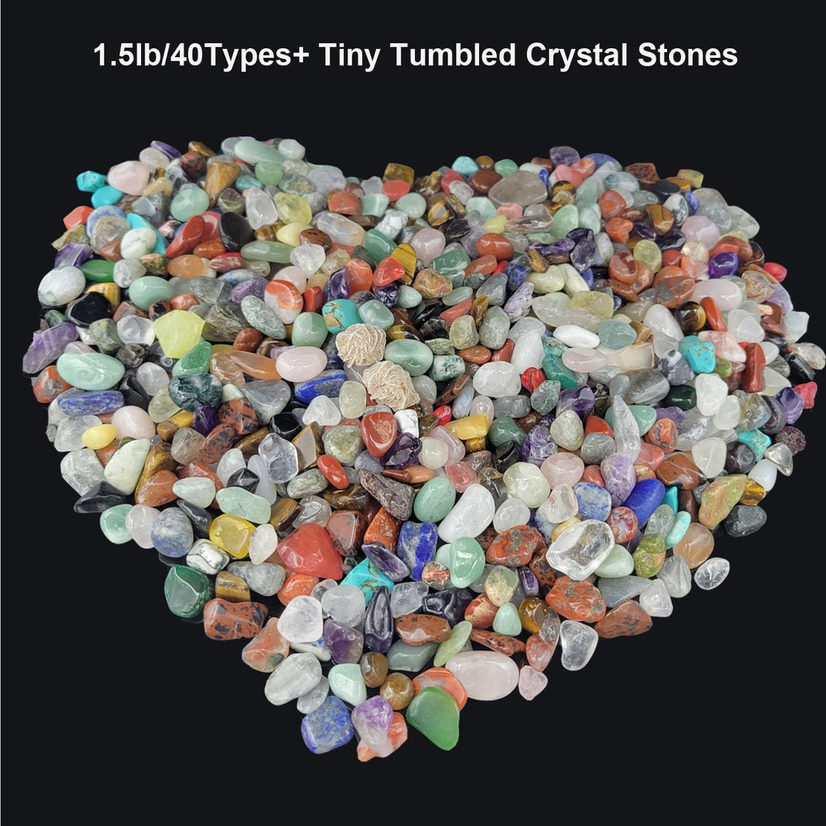 SeeuFun natural rough stones 1 lb raw textures for study and exploration.