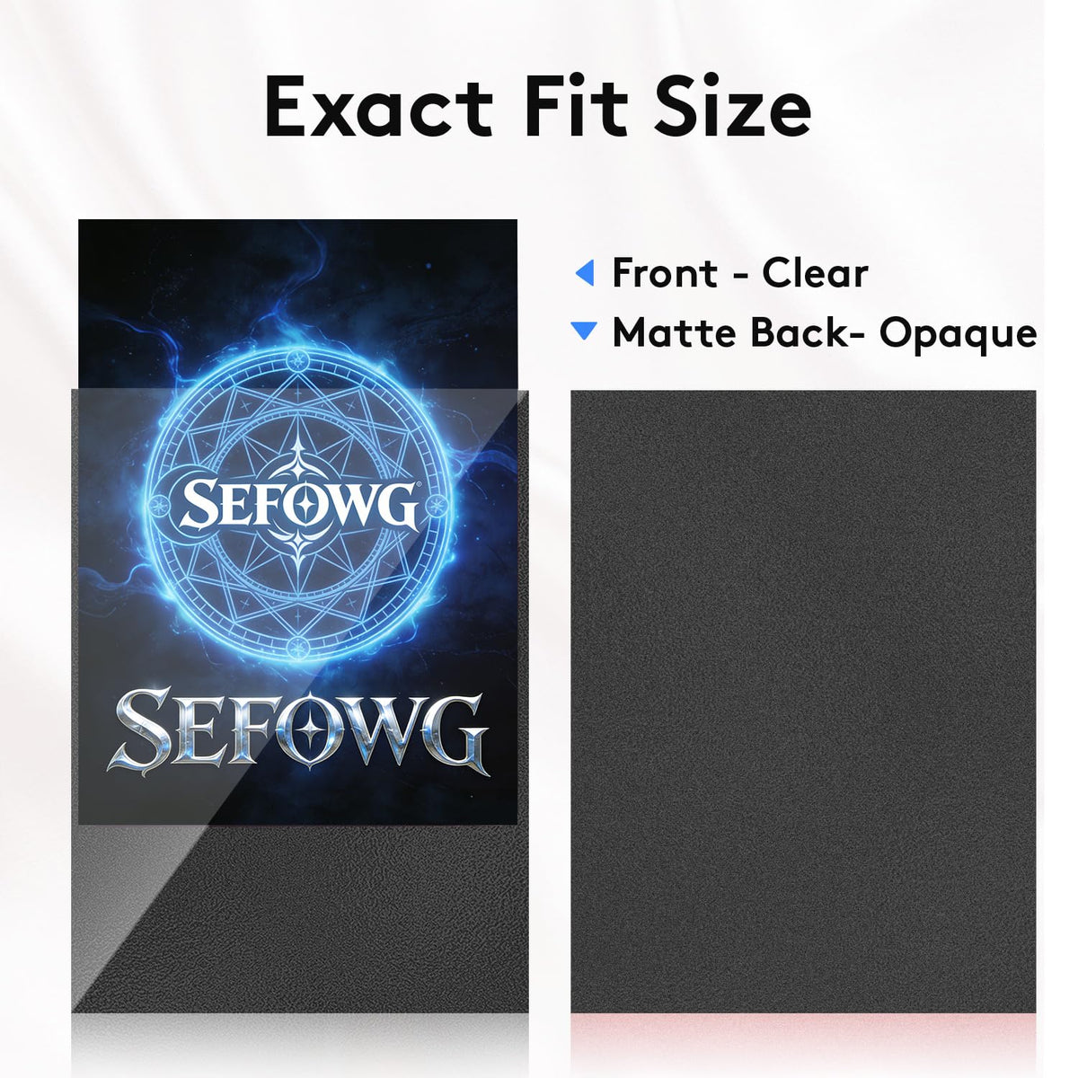 SEFOWG acid-free non-PVC sleeves; long-term protection for card collections.
