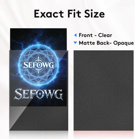 SEFOWG acid-free non-PVC sleeves; long-term protection for card collections.
