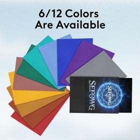 SEFOWG standard 66x91mm size fits most trading cards.