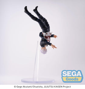 SEGA Satoru Gojo Red Ver. Figurizma face detail captures character likeness.