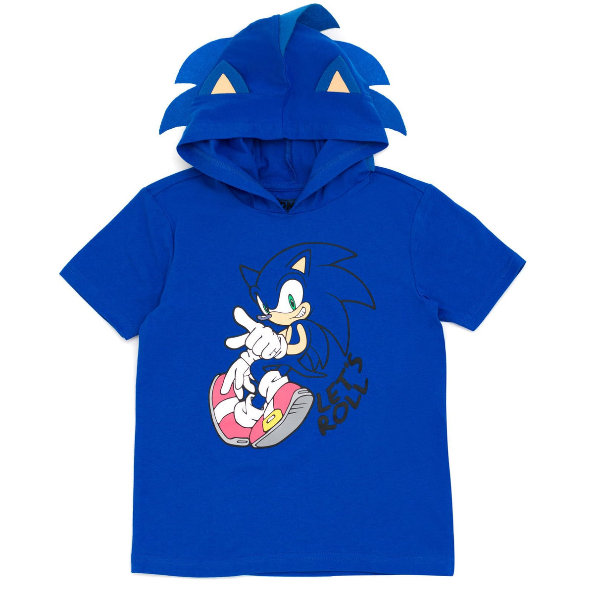 SEGA Sonic hood with brand logo embroidery, durable detail.