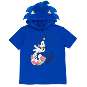 SEGA Sonic hood with brand logo embroidery, durable detail.