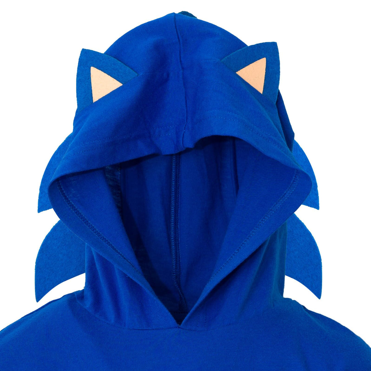 SEGA Sonic interactive 3D hood with quills and ears, immersive role-play.