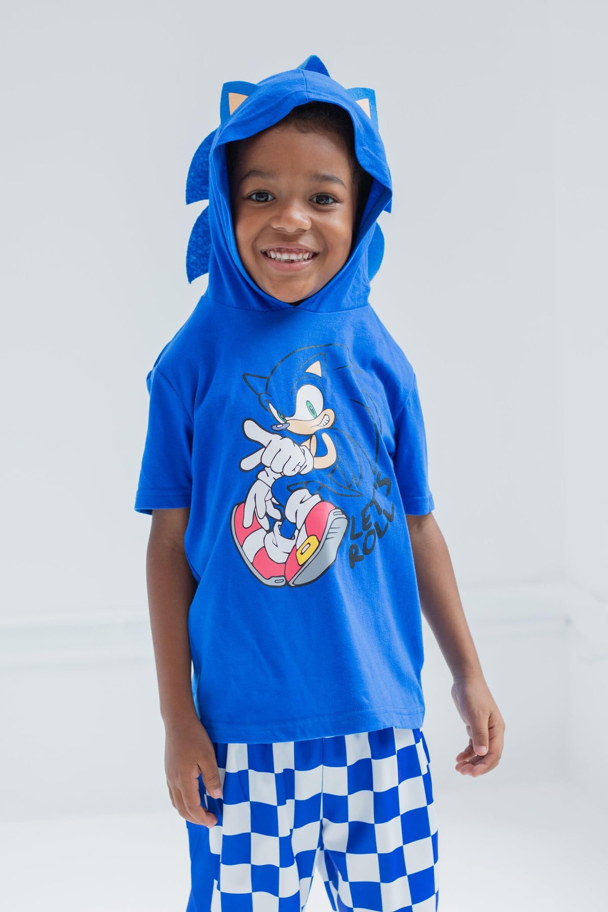SEGA Sonic lightweight mesh shorts with bold pattern, flexible movement.