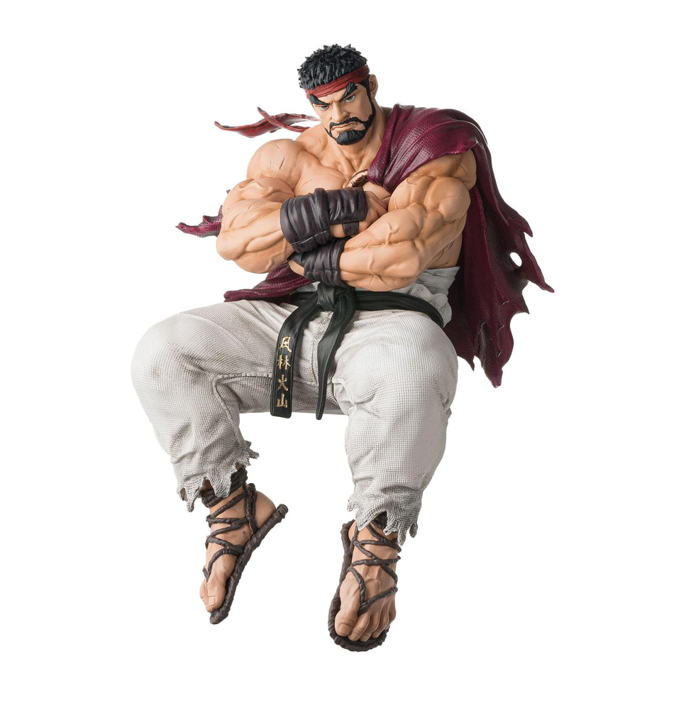 SEGA Street Fighter 6 Ryu figure displayed on base, ideal for collectors.