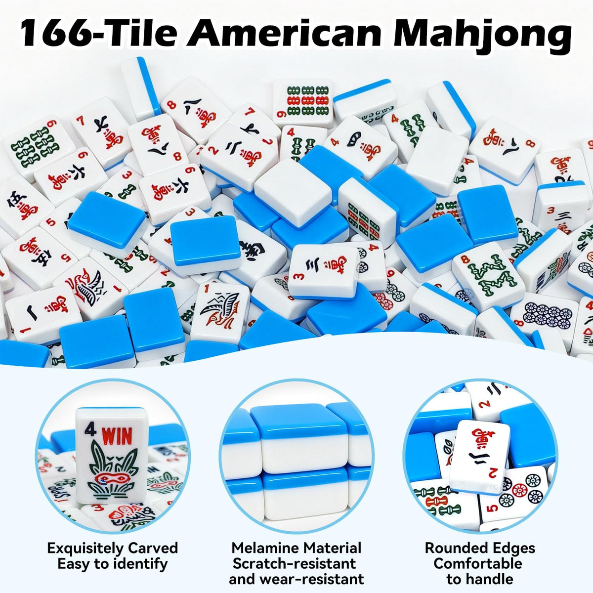SEHAUSEU zippered mahjong bag keeps tiles secure
