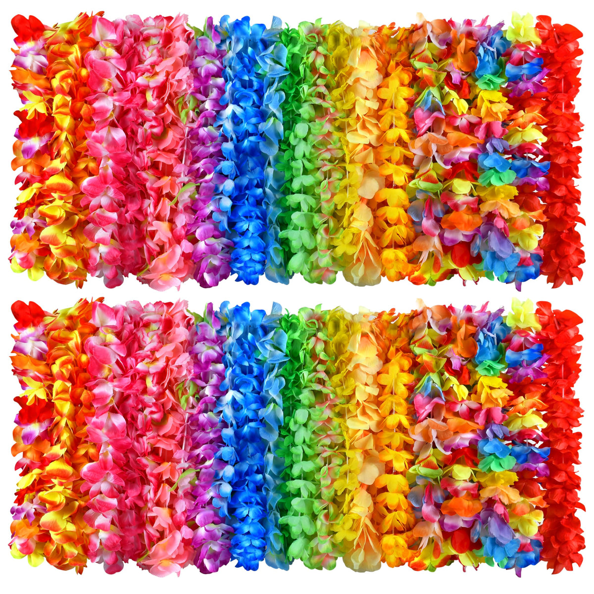 Seifar 120-pack Hawaiian Leis for bulk party favors with island vibes