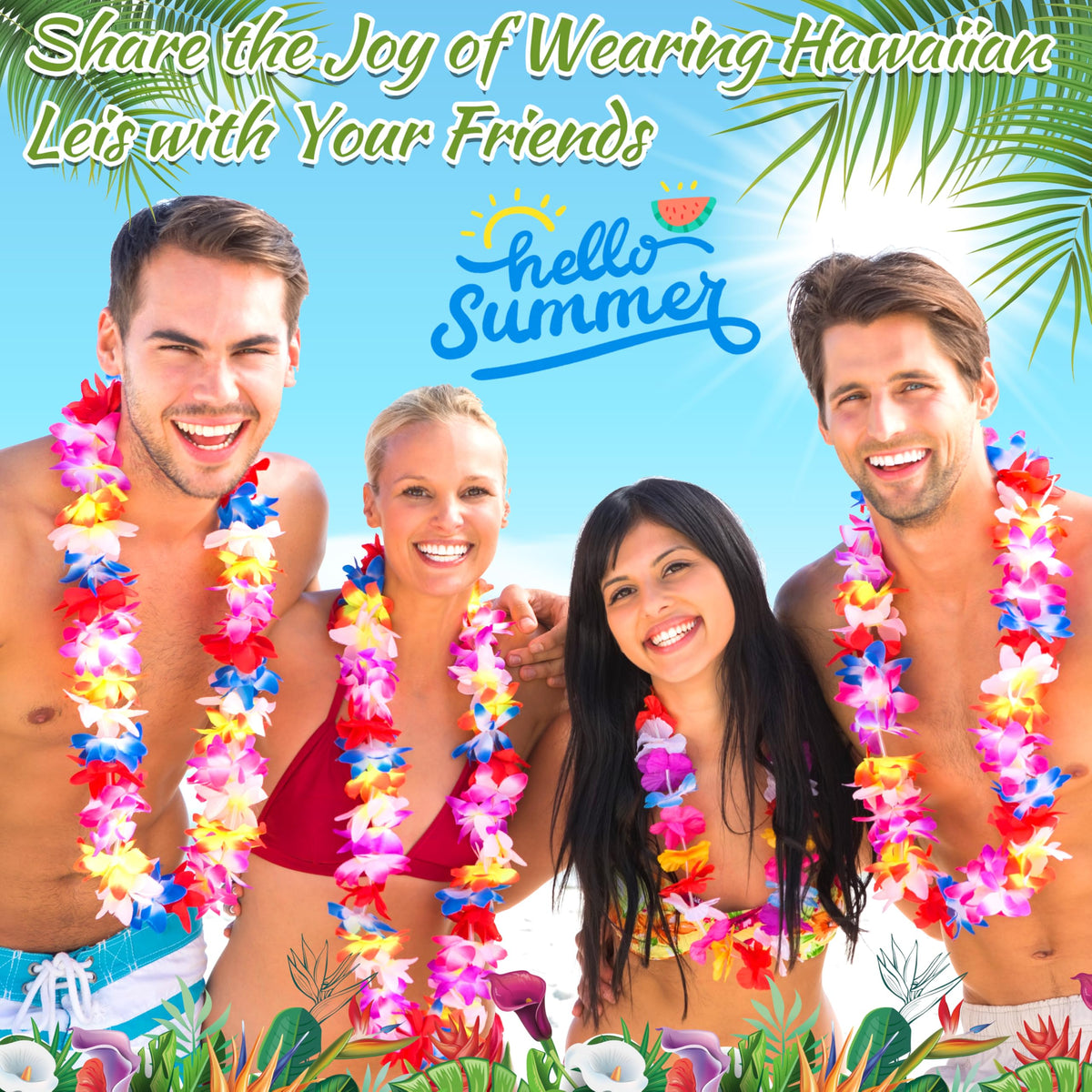 Seifar leis ready for parties and photos at birthdays and beach events