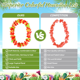 Seifar leis in vibrant tropical colors light up any luau