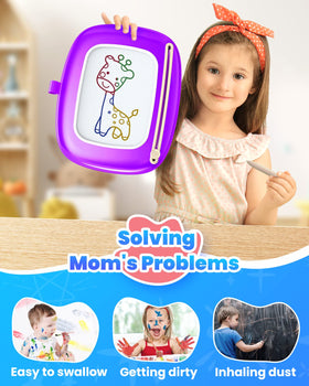 Seimome Doodle Board portable 13.1 x 10.7 inch size fits bags.
