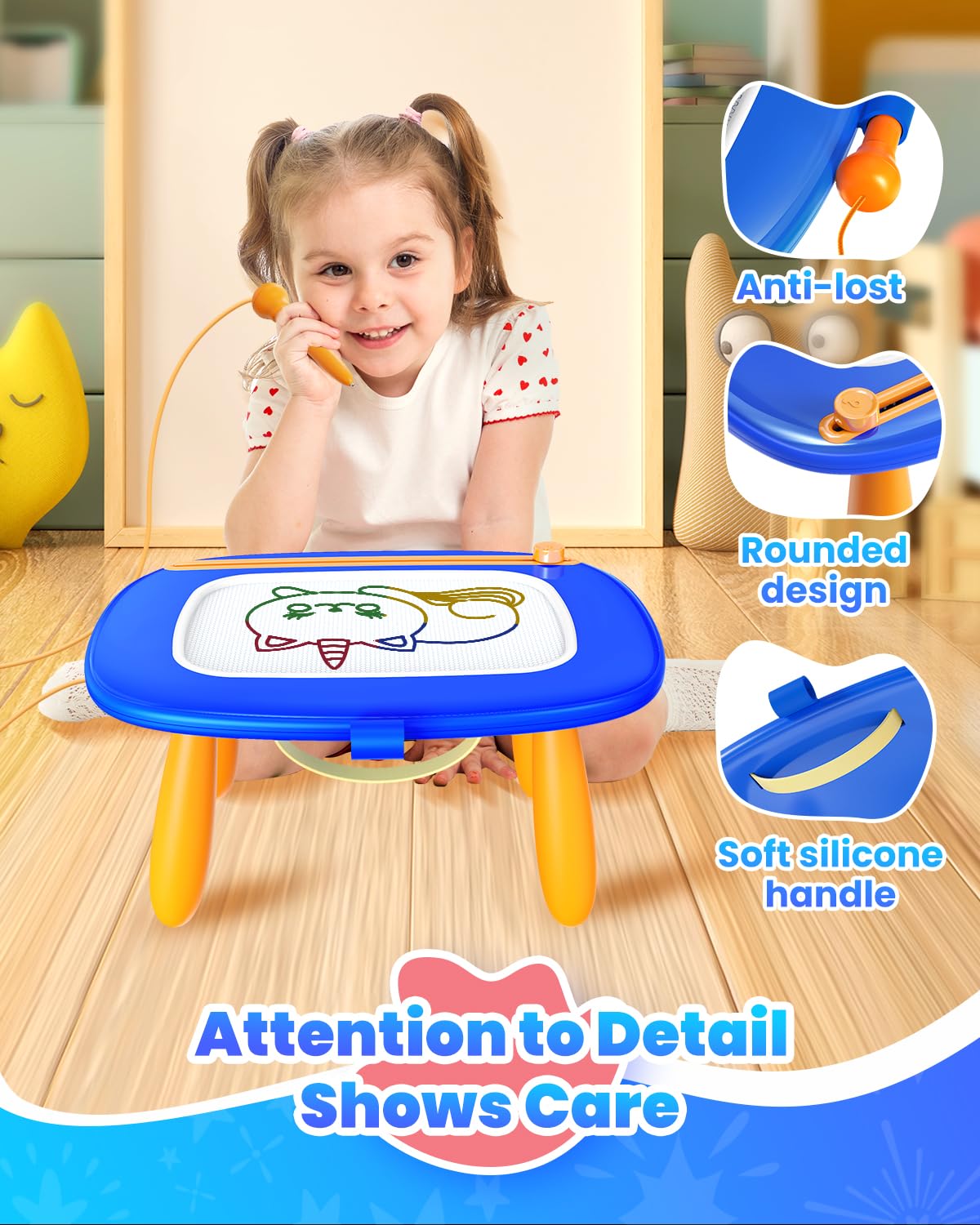 Seimome board's easy-erase structure for quick, clean repeats.