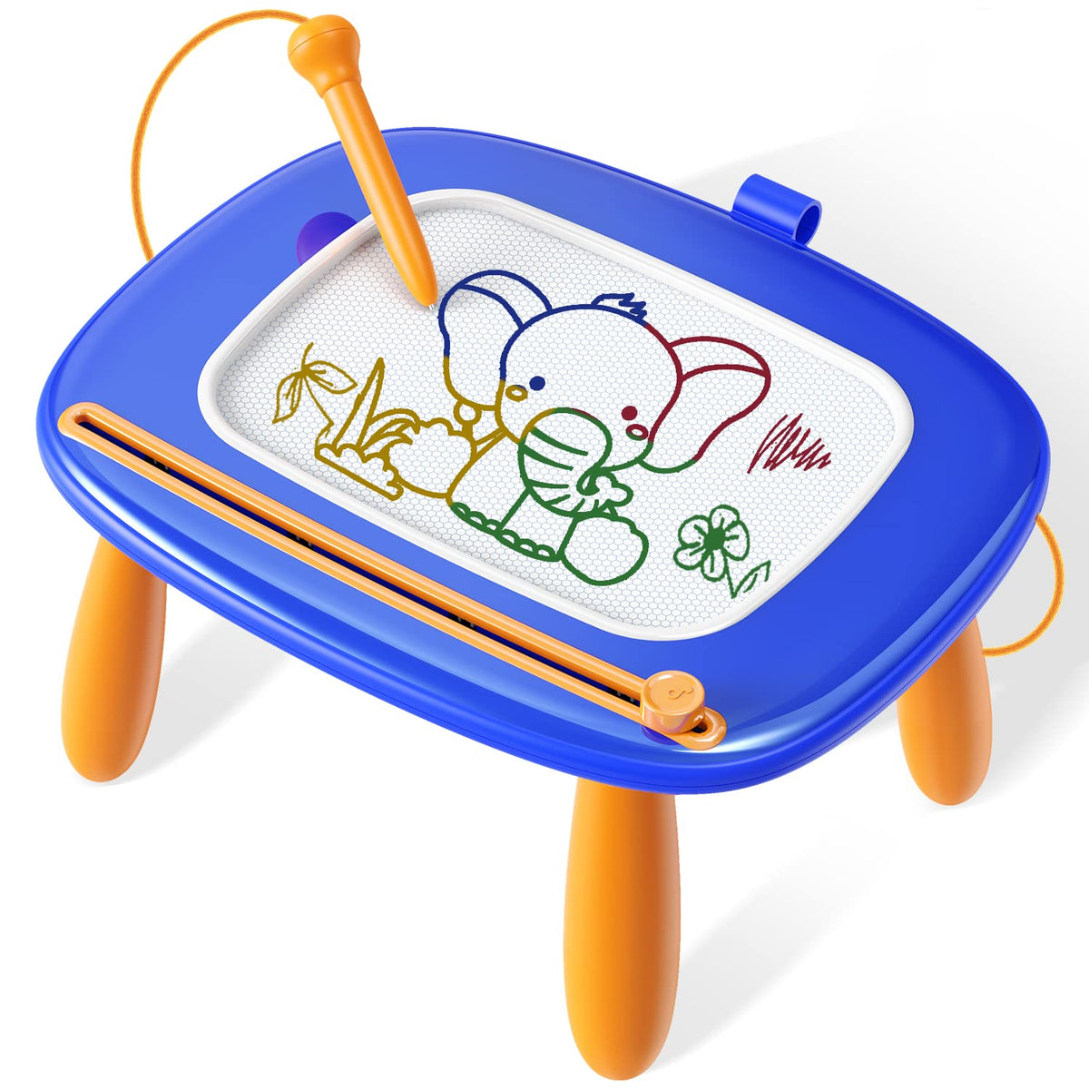 Seimome magnetic board with ergonomic pen tip for easy drawing.