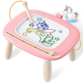 Seimome magnetic drawing board with pen holder for toddler drawing practice