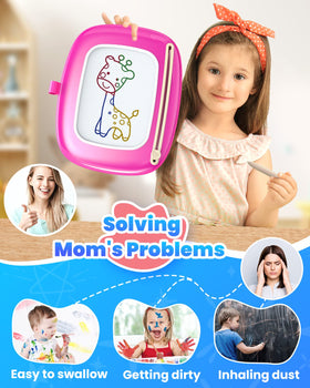 Seimome mess-free drawing toy reduces spills during playtime.