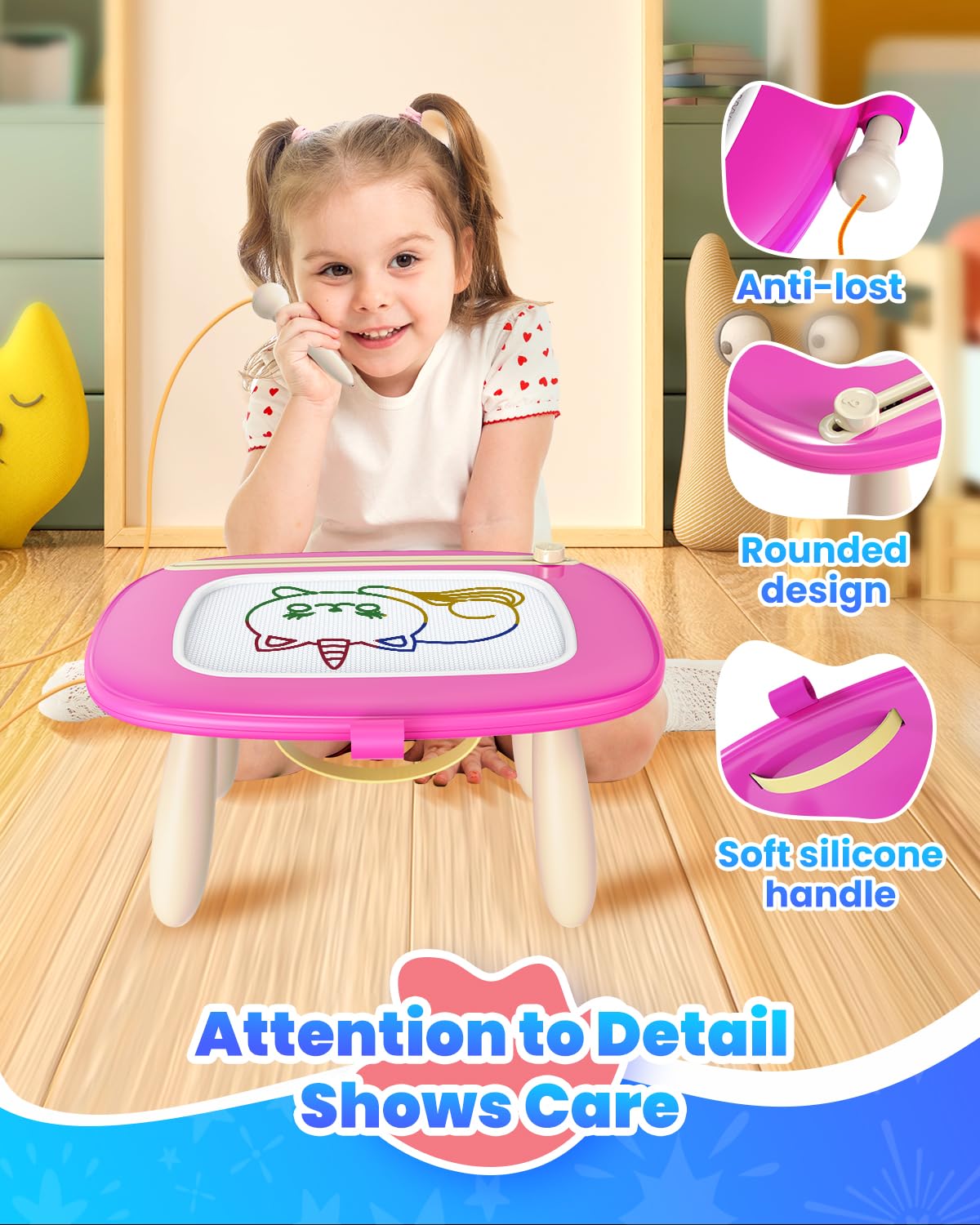 Portable Seimome doodle board ideal for travel.