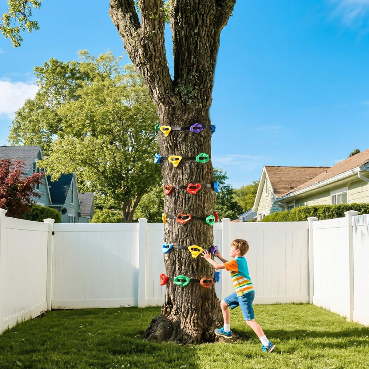 SEKKVY backyard setup supports family outdoor climbing sessions