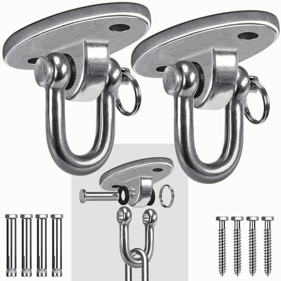 SELEWARE 180° swing hangers enable stable porch suspensions.