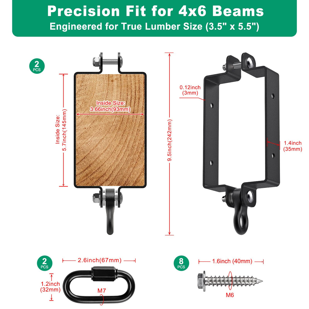 SELEWARE 180-degree swivel ring delivers smooth, quiet motion.