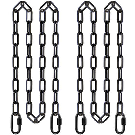 SELEWARE 2-pack 100-inch swing chains with carabiners for secure outdoor setup