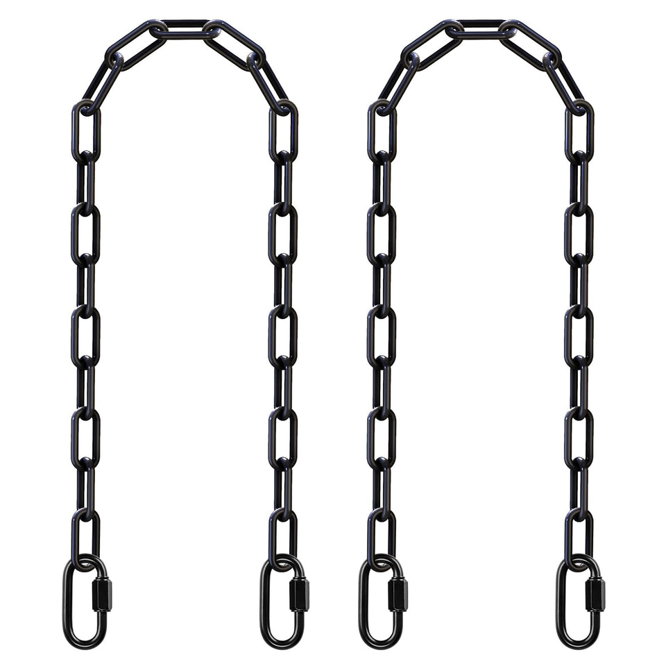 SELEWARE 2-pack 60-inch hanging chain demonstrates adjustable height for swings
