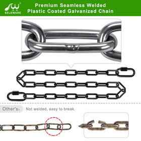 SELEWARE four carabiners included for quick, secure hook-up.