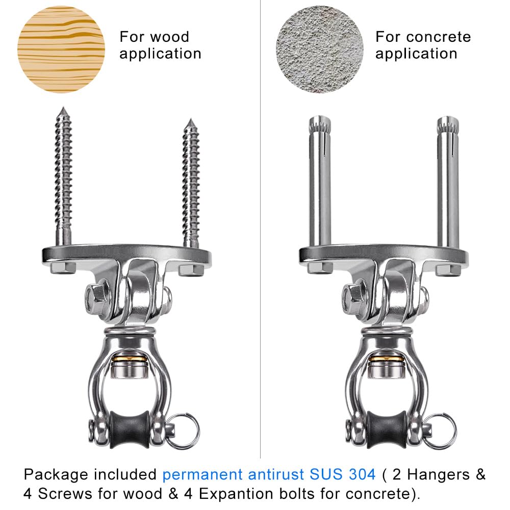 SELEWARE aerial yoga silks attachment swivels smoothly
