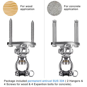 SELEWARE aerial yoga silks attachment swivels smoothly