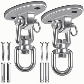 SELEWARE ceiling swing mount in stainless steel supports up to 2000 lbs