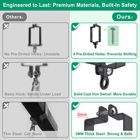 SELEWARE fits standard 4x6 beams for easy upgrades.