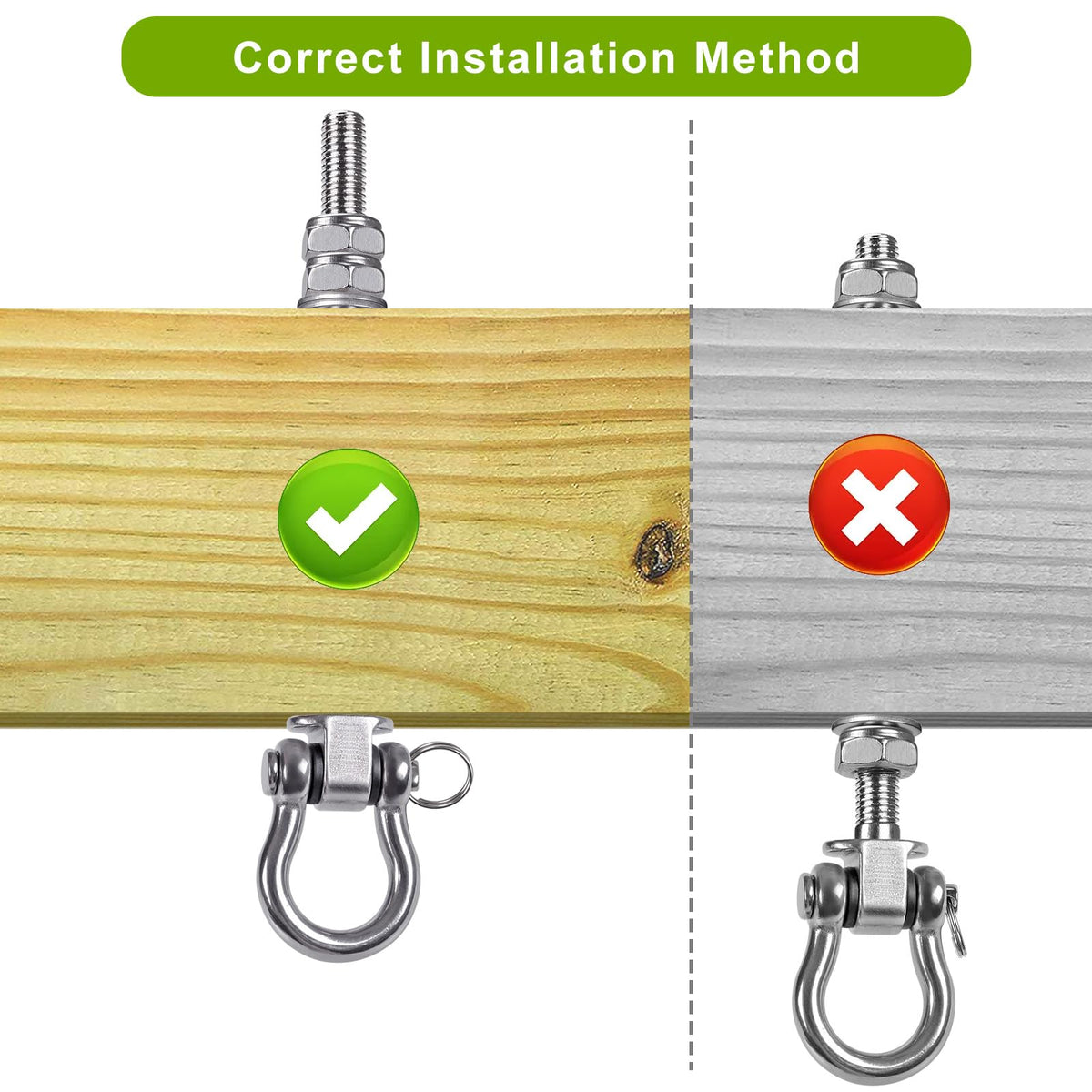 SELEWARE heavy-duty bearing swing hanger with internal bearings for quiet operation