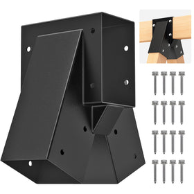 SELEWARE heavy-duty bracket front view shows sturdy 4x6 top beam connection for outdoor swings