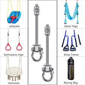 SELEWARE metal-beam compatible swing hook ideal for porches and gyms