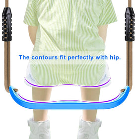SELEWARE swing seat with adjustable nylon rope for versatile setups