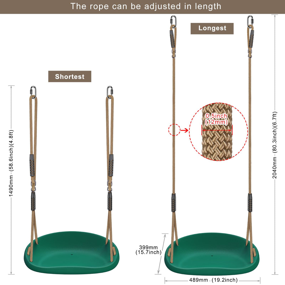 SELEWARE soft rubber grab handles close-up for comfortable grip.