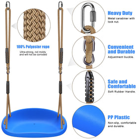 SELEWARE sturdy hardware in blue illustrates reliable setup for backyard use