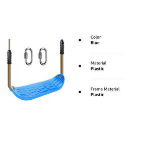 SELEWARE carabiners included for quick, secure swing setup