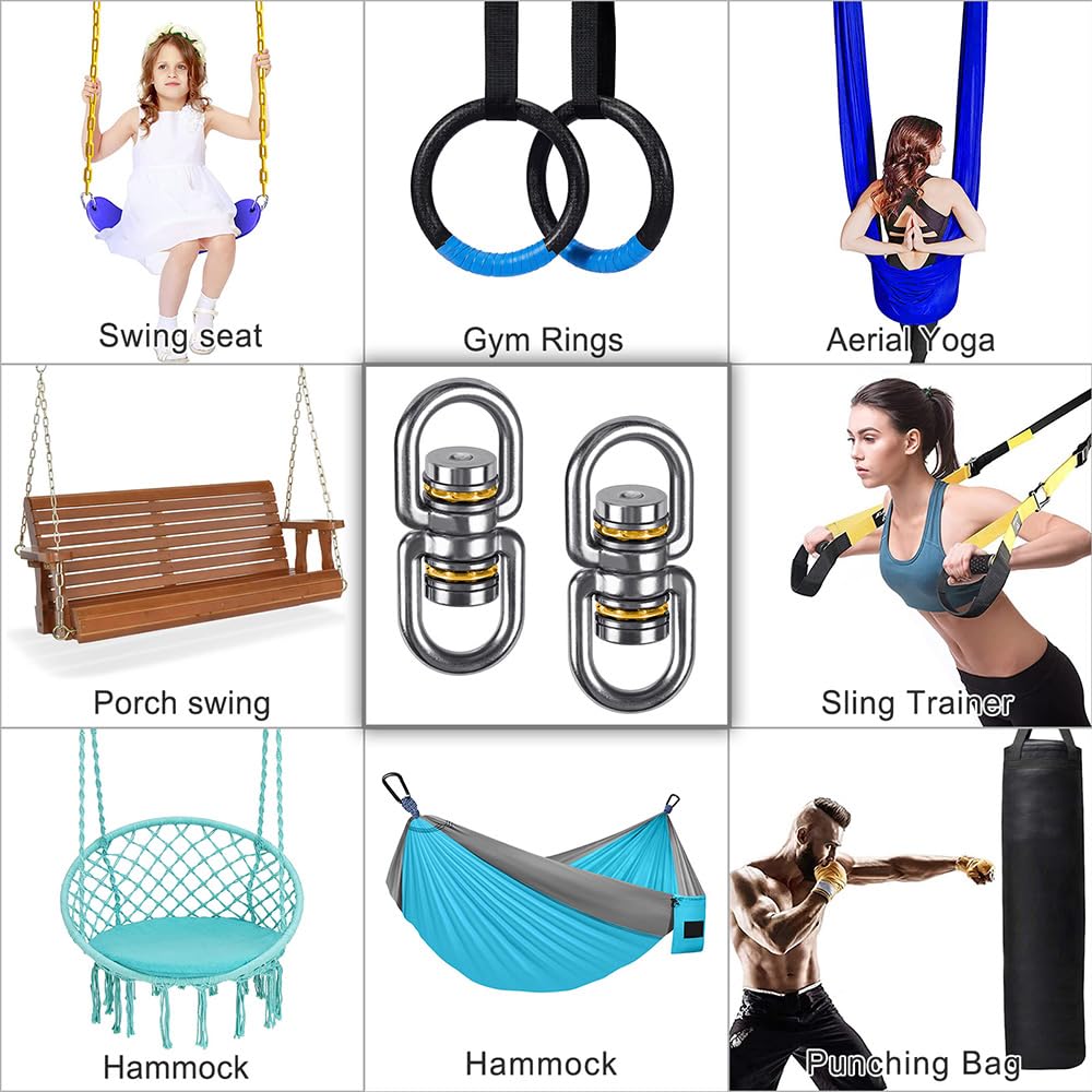 SELEWARE swivel for climbing ropes and aerial setups.