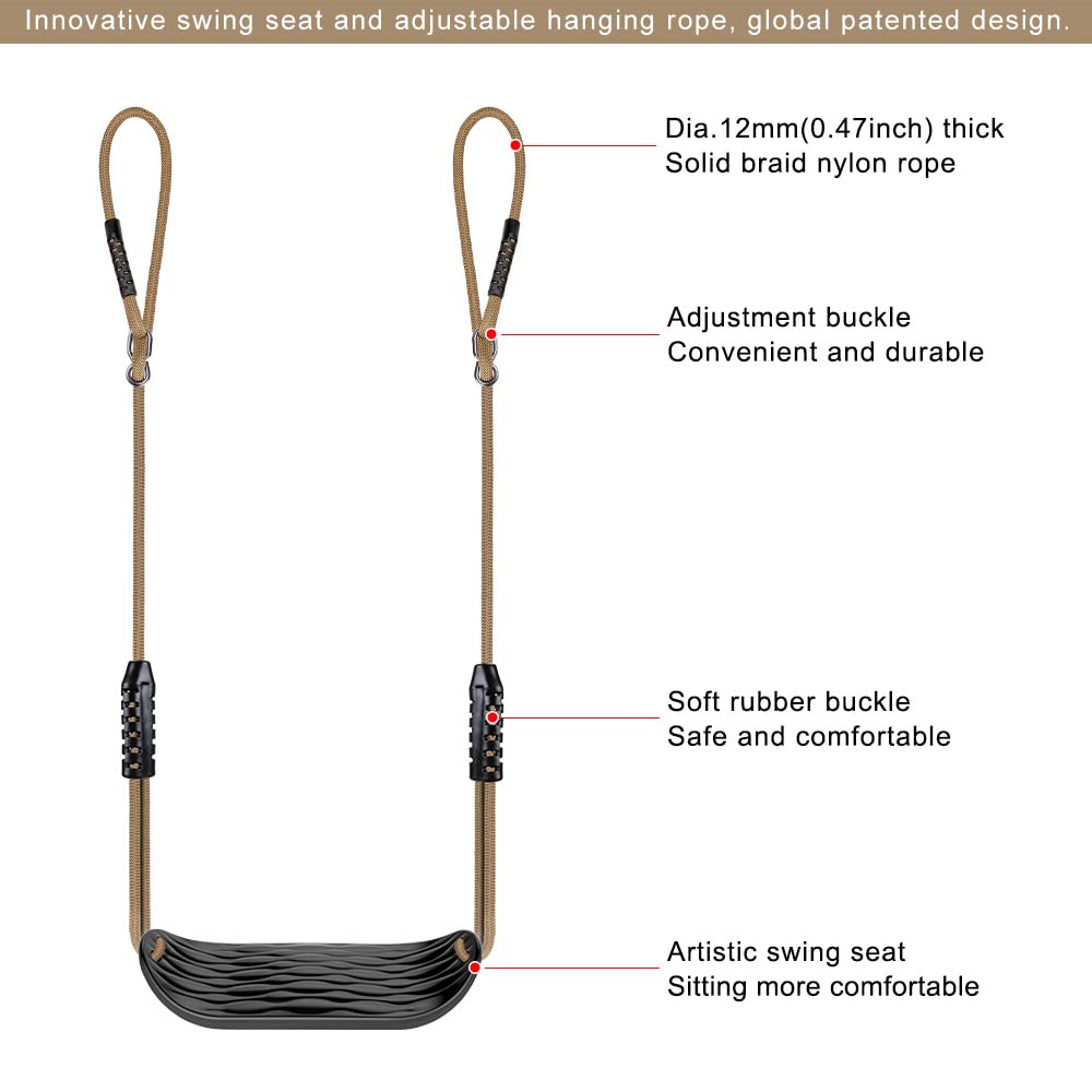 SELEWARE two carabiners included for quick, sturdy hanging
