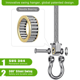 SELEWARE two-pack swing hangers with hardware ready for projects