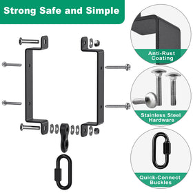 SELEWARE versatile hangers support swings, punching bags, hammocks, and more.