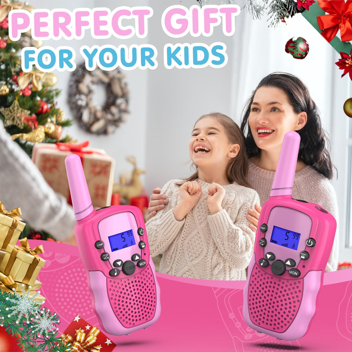 Selieve walkie talkie with 3 miles range for broad outdoor coordination
