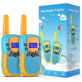 Selieve walkie talkie with backlit LCD for safe outdoor play.